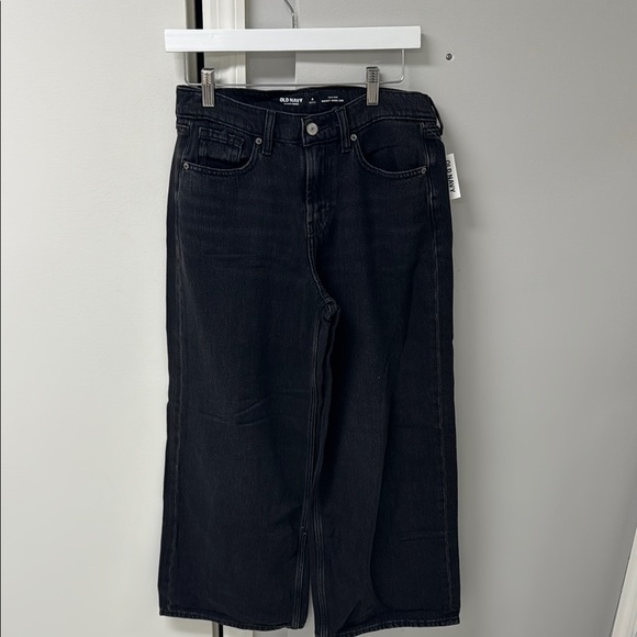 Old Navy Black Relaxed Jeans High-Rise - Picture 1 of 3